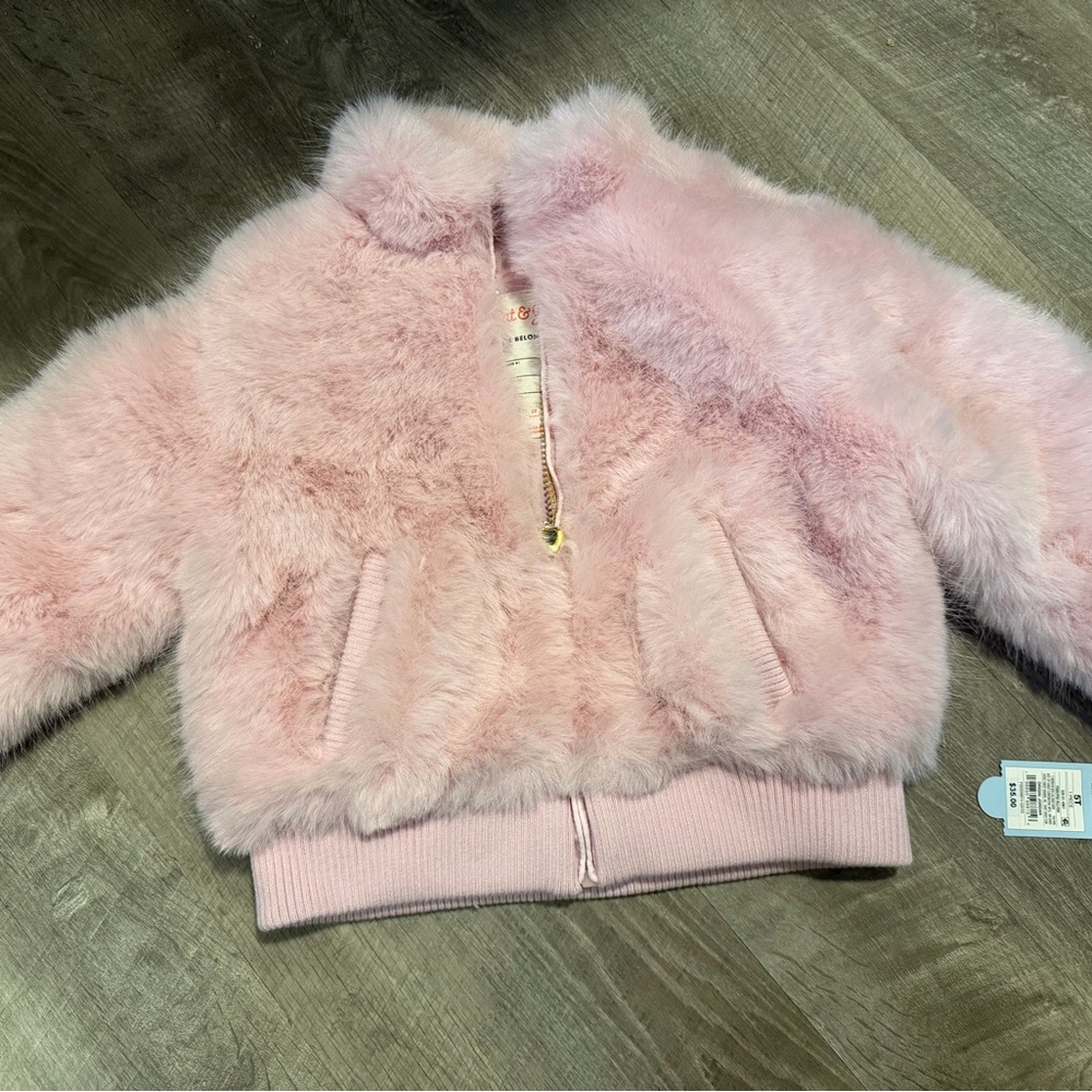 Pink Faux Fur Kids Jacket